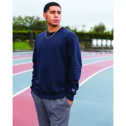 Men's Champion® Fleece Powerblend Sweatshirt -Champion Shop 2874625 ALT7
