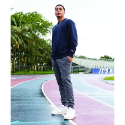 Men's Champion® Fleece Powerblend Sweatshirt -Champion Shop 2874625 ALT9