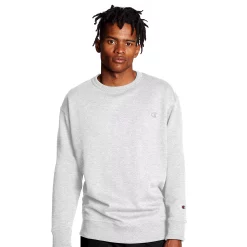 Men's Champion® Fleece Powerblend Sweatshirt -Champion Shop 2874625 Silver
