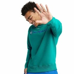 Men's Champion® Powerblend Fleece Sweatshirt -Champion Shop 3614978 Green Reef