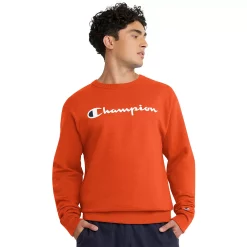 Men's Champion® Powerblend Fleece Sweatshirt -Champion Shop 3614978 Spicy Orange