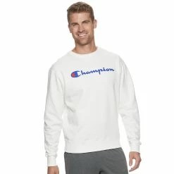 Men's Champion® Powerblend Fleece Sweatshirt -Champion Shop 3614978 White