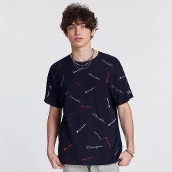 Men's Champion® Sportstyle Logo Tee -Champion Shop 3824842 Navy