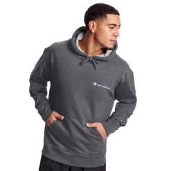 Men's Champion® Powerblend Fleece Hoodie -Champion Shop 4266370 Granite He