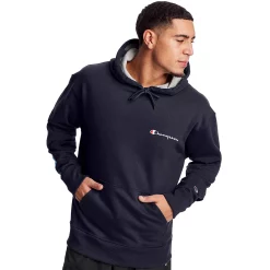 Men's Champion® Powerblend Fleece Hoodie -Champion Shop 4266370 Navy