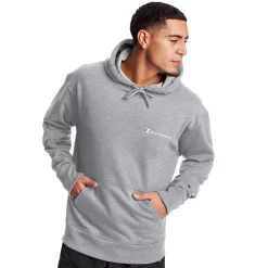 Men's Champion® Powerblend Fleece Hoodie -Champion Shop 4266370 Oxford Gra