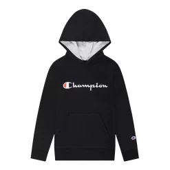 Kids 7-20 Champion® Script Fleece Hoodie -Champion Shop 4928961 Black