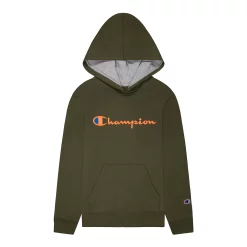 Kids 7-20 Champion® Script Fleece Hoodie -Champion Shop 4928961 Cargo Olive