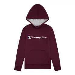 Kids 7-20 Champion® Script Fleece Hoodie -Champion Shop 4928961 Dark Purple Berry