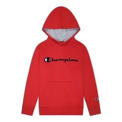 Kids 7-20 Champion® Script Fleece Hoodie -Champion Shop 4928961 Scarlet