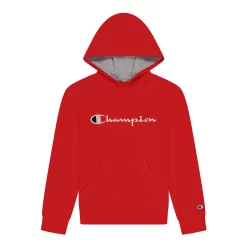Kids 7-20 Champion® Script Fleece Hoodie -Champion Shop 4928961 Spicy Orange