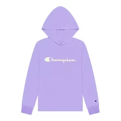 Girls 7-16 Champion® Script Hooded Tee -Champion Shop 4945613 Lilac