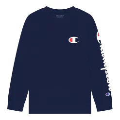 Kids 7-20 Champion® Script Tee -Champion Shop 4947766 Navy