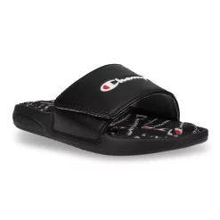 Champion® Vital Script Women's Slide Sandals -Champion Shop 5045754 Black Scarlet