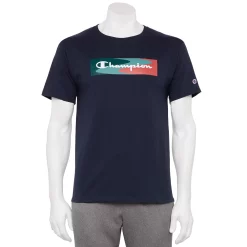 Men's Champion® Framed Script Graphic Tee -Champion Shop 5162427 Navy