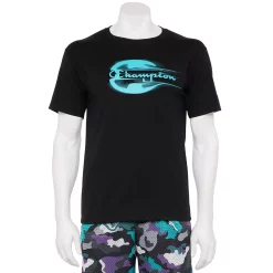 Men's Champion® Brushstroke Script Graphic Tee -Champion Shop 5162429 Black