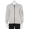 Men's Champion® French-Terry Fleece Bomber Jacket -Champion Shop 5162495 Oxford Gray