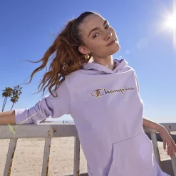 Women's Champion® Midweight Jersey Hoodie -Champion Shop 5168815 ALT3