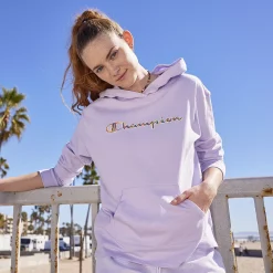 Women's Champion® Midweight Jersey Hoodie -Champion Shop 5168815 ALT5