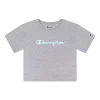 Girls 7-16 Champion® Tie-Dye Script Boxy Tee -Champion Shop 5207581 Oxford Heather