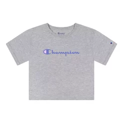 Girls 7-16 Champion® Classic Script Boxy Tee -Champion Shop 5207597 Oxford Heather