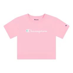 Girls 7-16 Champion® Classic Script Boxy Tee -Champion Shop 5207597 Pink Candy