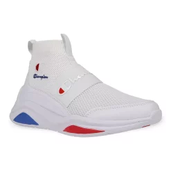 Champion® Legend Women's High-Top Slip-On Shoes -Champion Shop 5237133 White Scarlet