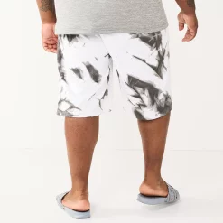 Big & Tall Champion® Tie-Dyed Fleece Shorts -Champion Shop 5358340 ALT