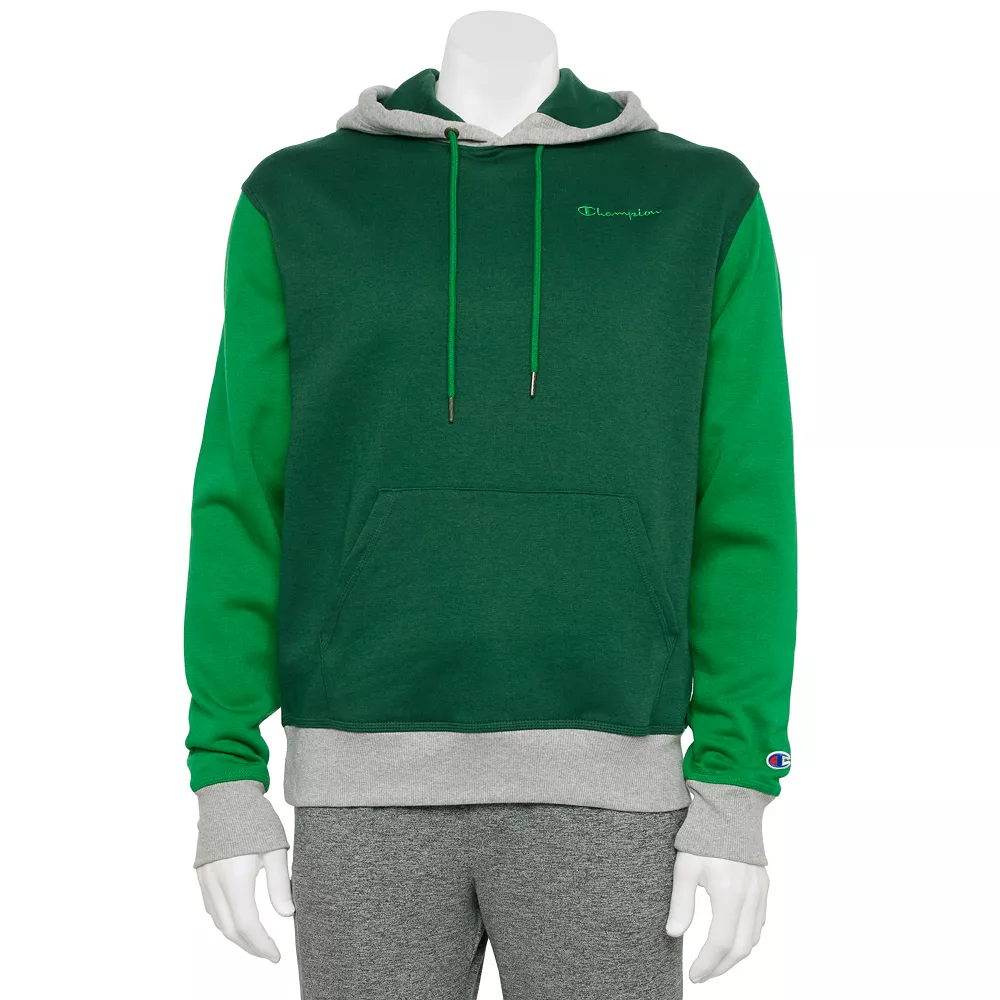 Men's Champion® Colorblock Powerblend Fleece Hoodie 4 Men's Champion® Colorblock Powerblend Fleece Hoodie - Image 2