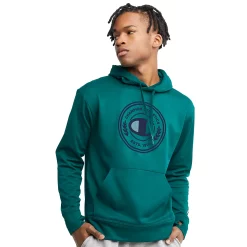 Men's Champion® Game Day Graphic Hoodie -Champion Shop 5537126 Dark Emerald