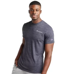 Men's Champion® Powerblend Tee -Champion Shop 5537209 Navy Heather