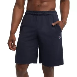 Men's Champion® 10-Inch Powerblend Fleece Shorts -Champion Shop 5537562 Navy