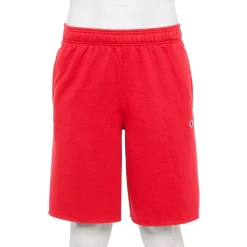 Men's Champion® 10-Inch Powerblend Fleece Shorts -Champion Shop 5537562 Scarlet