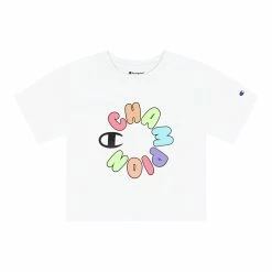 Girls 7-16 Champion® Big Bubble Circle Graphic Boxy Tee -Champion Shop 5547523 White