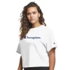 Plus Size Champion® Cropped Graphic Tee -Champion Shop 5656130 White