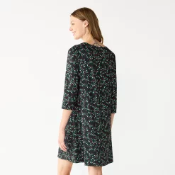 Women's Celebrate Together™ Printed Christmas Swing Dress -Champion Shop 5721706 ALT