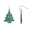 Celebrate Together™ Green Glitter Christmas Tree Nickel Free Earrings
