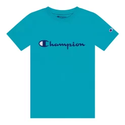 Boys 8-20 Champion® Script Tee -Champion Shop 5911846 Electric Cyan