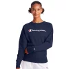 Women's Champion® Powerblend Fleece Boyfriend Sweatshirt -Champion Shop 6142415 Athletic Navy